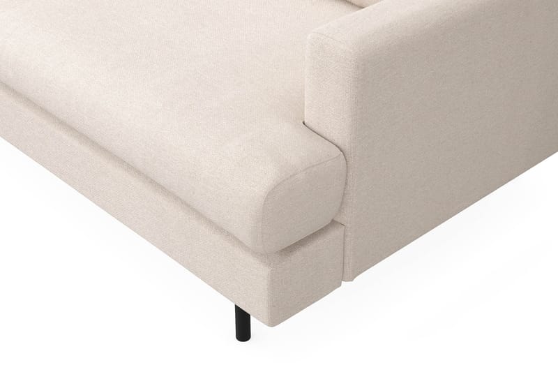 Menard Compact 3-personers Venstrevendt L-formet Divansofa i Stof - Beige - Møbler - Sofaer - Sofa med chaiselong