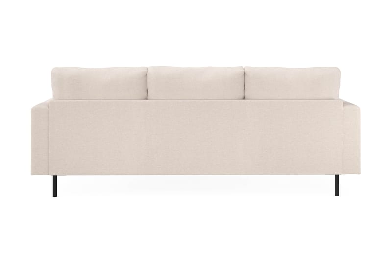 Menard Compact 3-personers Højrevendt L-formet Divansofa i Stof - Beige - Møbler - Sofaer - Sofa med chaiselong
