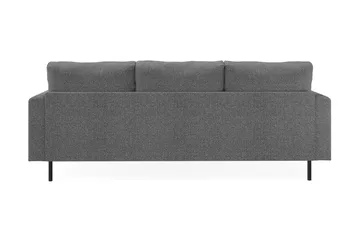 Menard Compact 3-personers Højrevendt L-formet Divansofa i Stof - Mørkegrå - Møbler - Sofaer - Sofa med chaiselong