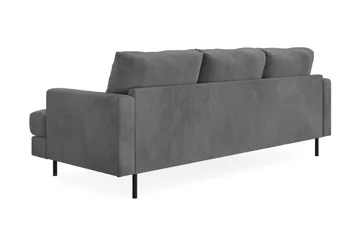Menard Compact 3-personers Venstrevendt L-formet Divansofa i Manchester - Grå - Møbler - Sofaer - Sofa med chaiselong