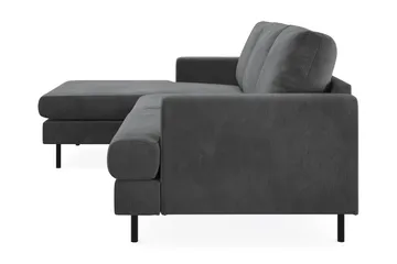Menard Compact 3-personers Venstrevendt L-formet Divansofa i Manchester - Grå - Møbler - Sofaer - Sofa med chaiselong