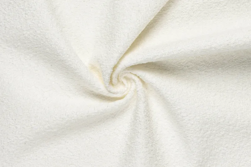 Menard Compact 3-personers Venstrevendt L-formet Divansofa i Bouclé - Hvid - Møbler - Sofaer - Sofa med chaiselong