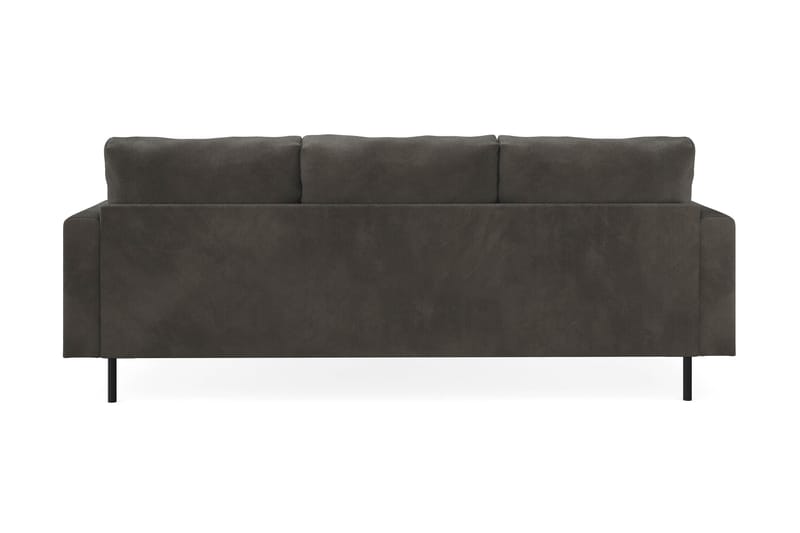 Menard Compact 3-personers Højrevendt L-formet Divansofa i Manchester - Mørkegrå - Møbler - Sofaer - Sofa med chaiselong