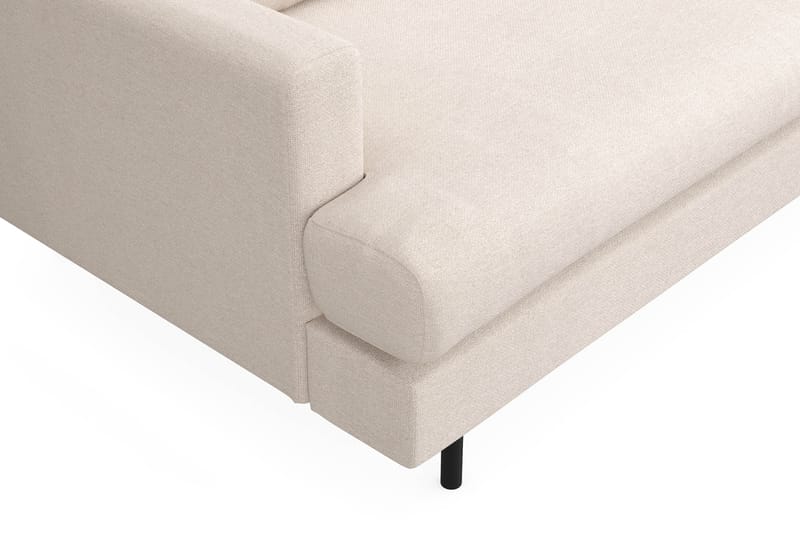 Menard Compact 3-personers Højrevendt L-formet Divansofa i Stof - Beige - Møbler - Sofaer - Sofa med chaiselong