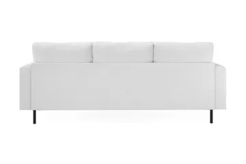Menard Compact 3-personers Højrevendt L-formet Divansofa i Bouclé - Hvid - Møbler - Sofaer - Sofa med chaiselong