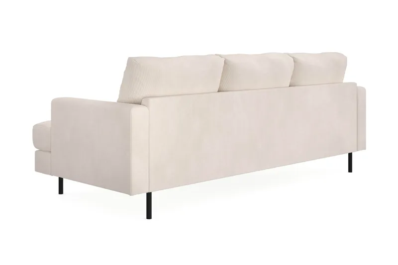 Menard Compact 3-personers Venstrevendt L-formet Divansofa i Manchester - Beige - Møbler - Sofaer - Sofa med chaiselong