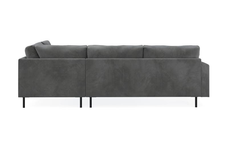 Menard Compact 4-personers Højrevendt L-formet Chaiselongsofa i Manchester - Grå - Møbler - Sofaer - Sofa med chaiselong