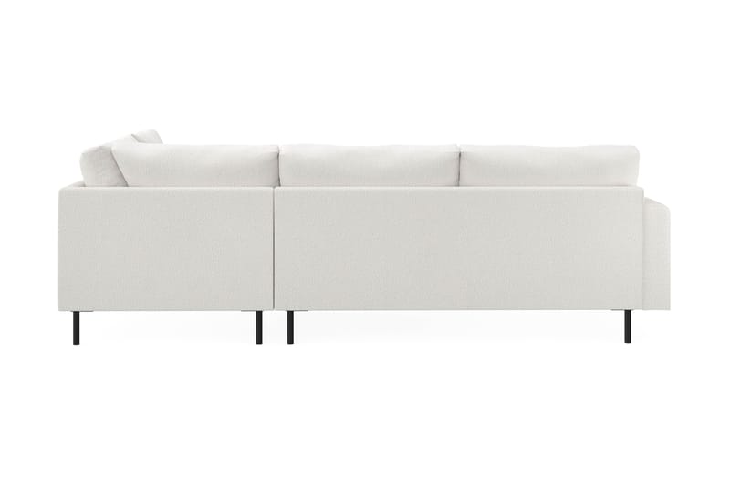 Menard Compact 4-personers Højrevendt L-formet Chaiselongsofa i Bouclé - Hvid - Møbler - Sofaer - Sofa med chaiselong
