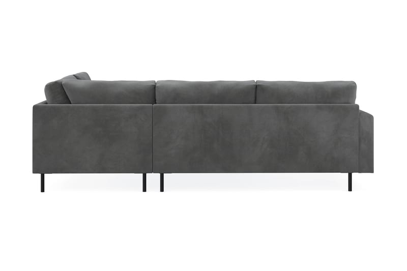 Menard Compact 4-personers Højrevendt L-formet Chaiselongsofa i Manchester - Grå - Møbler - Sofaer - Sofa med chaiselong