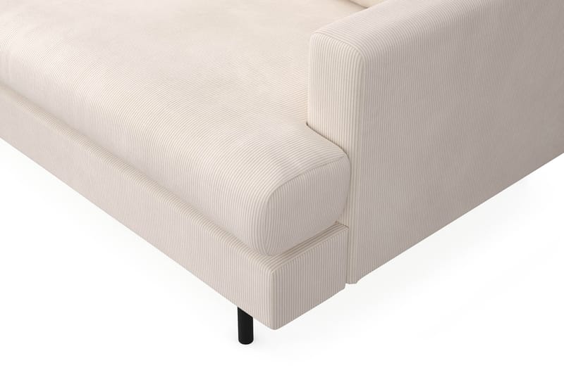 Menard Compact 4-personers Venstrevendt L-formet Chaiselongsofa i Manchester - Beige - Møbler - Sofaer - Sofa med chaiselong