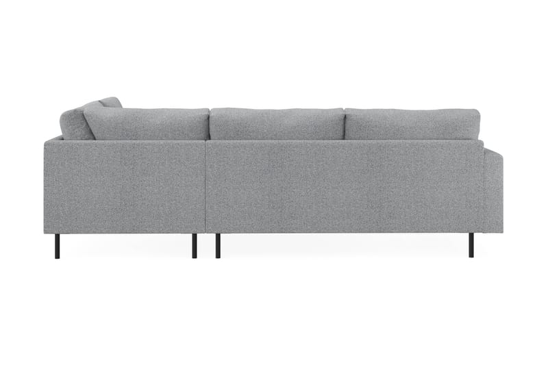 Menard Compact 4-personers Højrevendt L-formet Chaiselongsofa i Stof - Grå - Møbler - Sofaer - Sofa med chaiselong