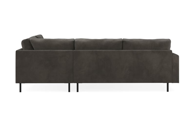 Menard Compact 4-personers Højrevendt L-formet Chaiselongsofa i Manchester - Mørkegrå - Møbler - Sofaer - Sofa med chaiselong