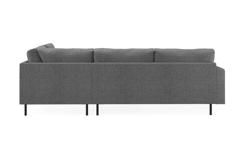 Menard Compact 4-personers Højrevendt L-formet Chaiselongsofa i Stof - Mørkegrå - Møbler - Sofaer - Sofa med chaiselong