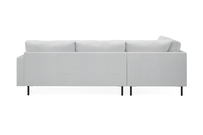 Menard Compact 4-personers Venstrevendt L-formet Chaiselongsofa i Stof - Lysegrå - Møbler - Sofaer - Sofa med chaiselong