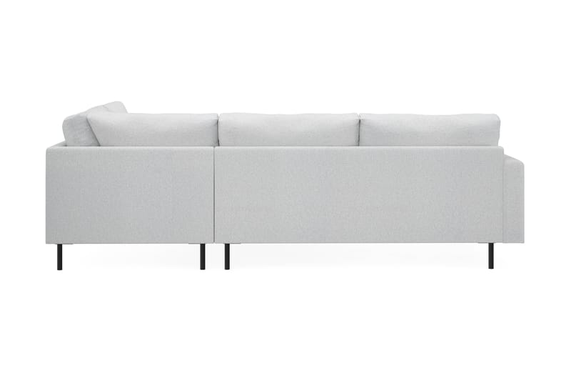 Menard Compact 4-personers Højrevendt L-formet Chaiselongsofa i Stof - Lysegrå - Møbler - Sofaer - Sofa med chaiselong