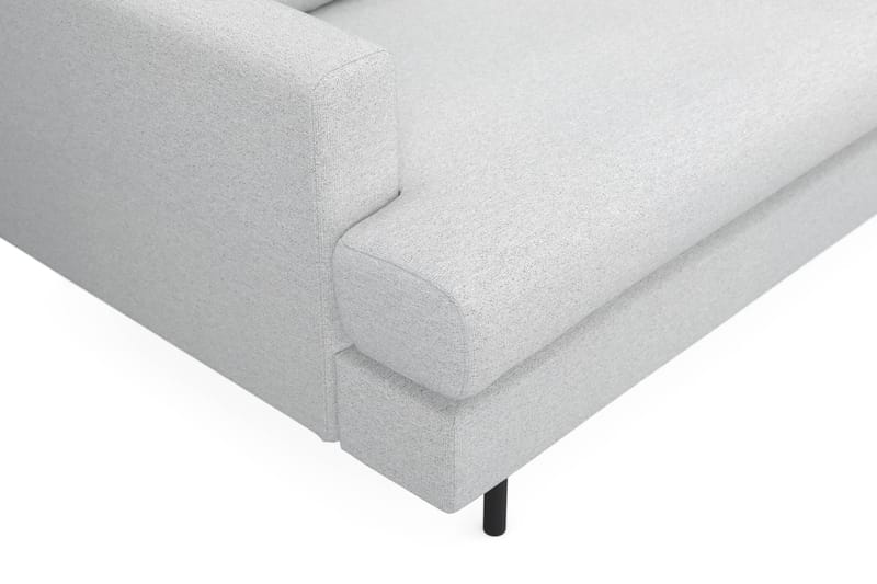Menard Compact 4-personers Højrevendt L-formet Chaiselongsofa i Stof - Lysegrå - Møbler - Sofaer - Sofa med chaiselong