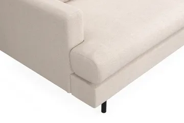 Menard Compact 4-personers Højrevendt L-formet Chaiselongsofa i Stof - Beige - Møbler - Sofaer - Sofa med chaiselong