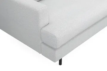 Menard Compact 4-personers Højrevendt L-formet Chaiselongsofa i Stof - Lysegrå - Møbler - Sofaer - Sofa med chaiselong