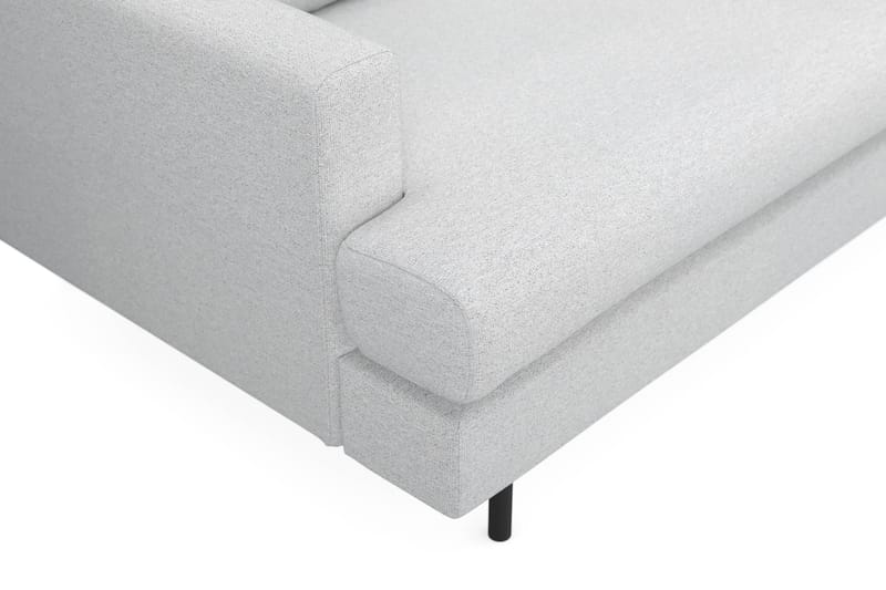 Menard Compact 4-personers Højrevendt L-formet Chaiselongsofa i Stof - Lysegrå - Møbler - Sofaer - Sofa med chaiselong