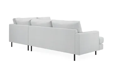 Menard Compact 4-personers Højrevendt L-formet Chaiselongsofa i Stof - Lysegrå - Møbler - Sofaer - Sofa med chaiselong
