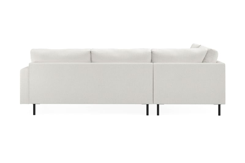 Menard Compact 4-personers Venstrevendt L-formet Chaiselongsofa i Bouclé - Hvid - Møbler - Sofaer - Sofa med chaiselong