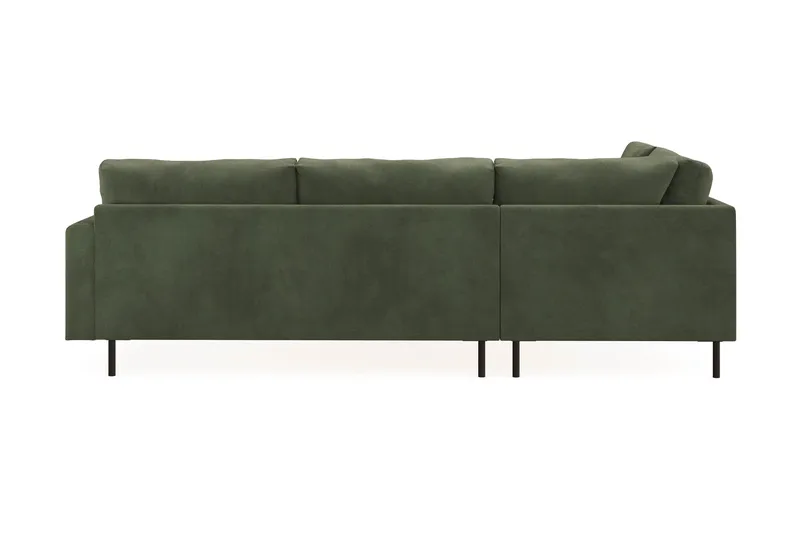 Menard Compact 4-personers Venstrevendt L-formet Chaiselongsofa i Manchester - Grøn - Møbler - Sofaer - Sofa med chaiselong