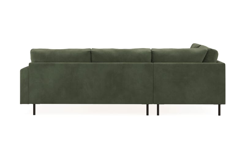 Menard Compact 4-personers Venstrevendt L-formet Chaiselongsofa i Manchester - Grøn - Møbler - Sofaer - Sofa med chaiselong