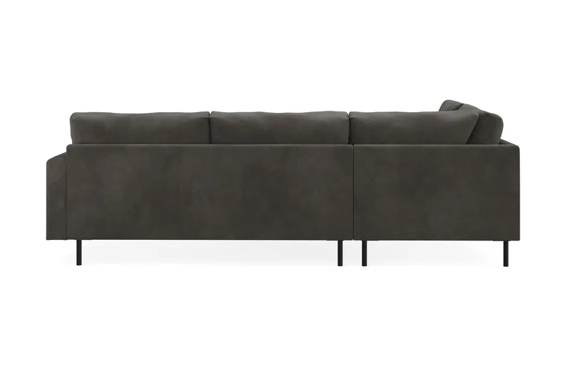 Menard Compact 4-personers Venstrevendt L-formet Chaiselongsofa i Manchester - Mørkegrå - Møbler - Sofaer - Sofa med chaiselong