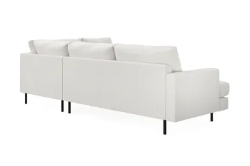 Menard Compact 4-personers Højrevendt L-formet Chaiselongsofa i Bouclé - Hvid - Møbler - Sofaer - Sofa med chaiselong