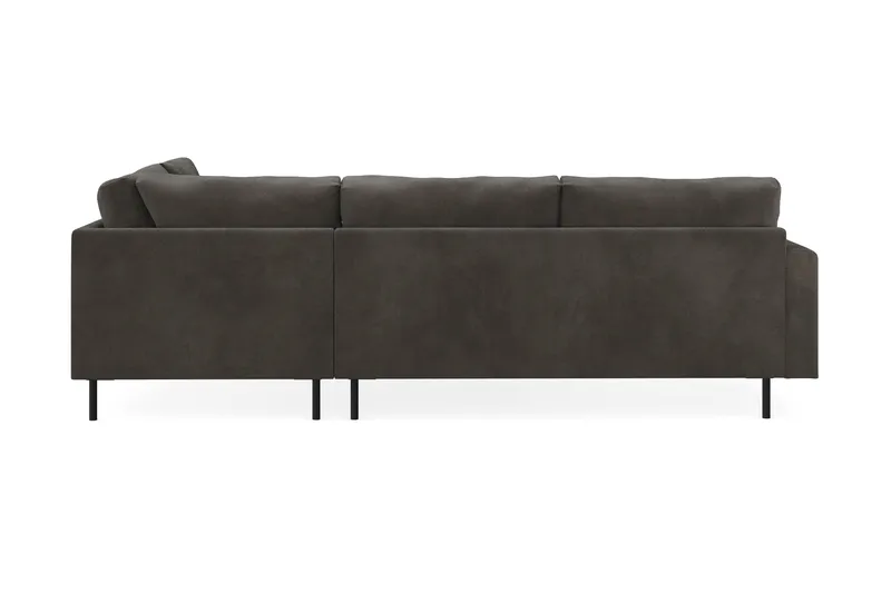 Menard Compact 4-personers Højrevendt L-formet Chaiselongsofa i Manchester - Mørkegrå - Møbler - Sofaer - Sofa med chaiselong