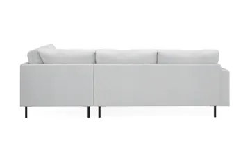 Menard Compact 4-personers Højrevendt L-formet Chaiselongsofa i Stof - Lysegrå - Møbler - Sofaer - Sofa med chaiselong