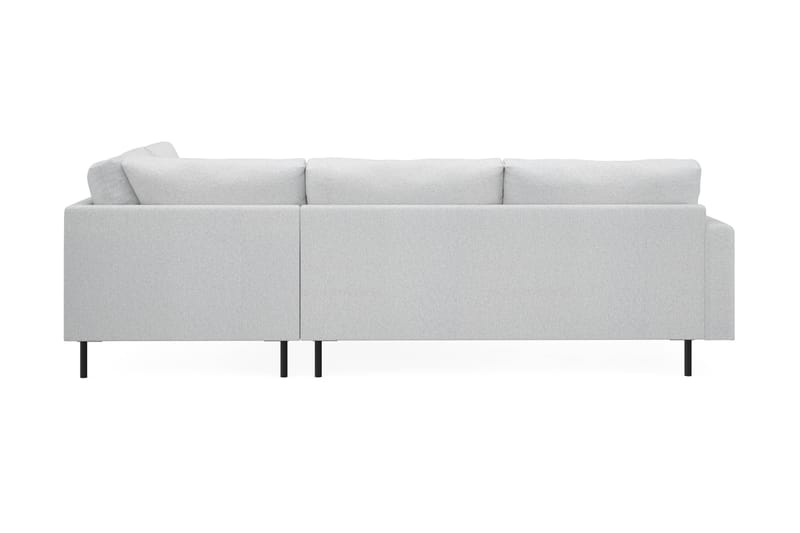 Menard Compact 4-personers Højrevendt L-formet Chaiselongsofa i Stof - Lysegrå - Møbler - Sofaer - Sofa med chaiselong