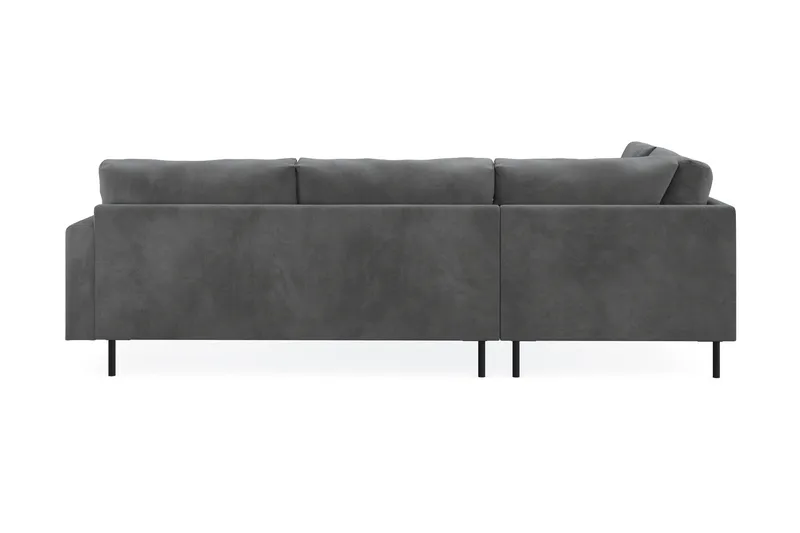Menard Compact 4-personers Venstrevendt L-formet Chaiselongsofa i Manchester - Grå - Møbler - Sofaer - Sofa med chaiselong