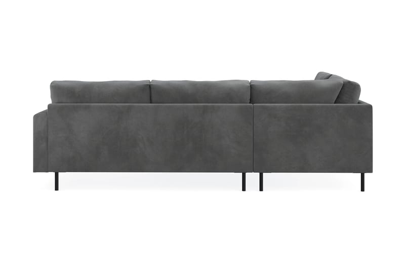 Menard Compact 4-personers Venstrevendt L-formet Chaiselongsofa i Manchester - Grå - Møbler - Sofaer - Sofa med chaiselong
