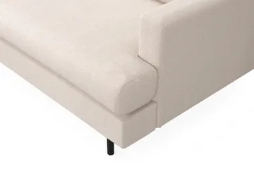 Menard Compact 4-personers Venstrevendt L-formet Chaiselongsofa i Stof - Beige - Møbler - Sofaer - Sofa med chaiselong
