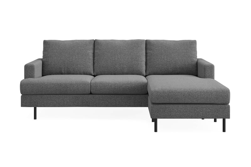 Menard Compact Sofa med Divan 3-personer - Mørkegrå - Møbler - Sofaer - Sofa med chaiselong