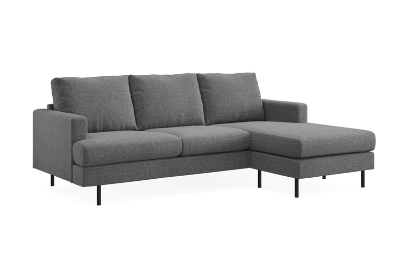 Menard Compact Sofa med Divan 3-personer - Mørkegrå - Møbler - Sofaer - Sofa med chaiselong
