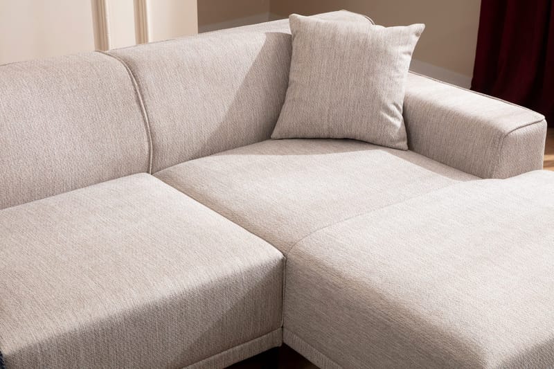 Mississauga Chaiselongsofa 3-personers - Hvid - Møbler - Sofaer - Sofa med chaiselong - 3 personers sofa med chaiselong