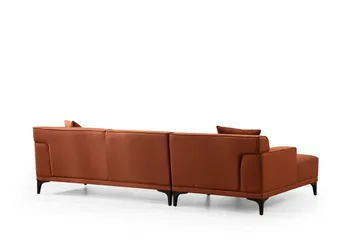 Mississauga Chaiselongsofa 3-personers - Orange - Møbler - Sofaer - Sofa med chaiselong - 3 personers sofa med chaiselong