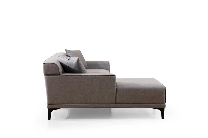 Mississauga Chaiselongsofa 3-personers - Grå - Møbler - Sofaer - Sofa med chaiselong - 3 personers sofa med chaiselong