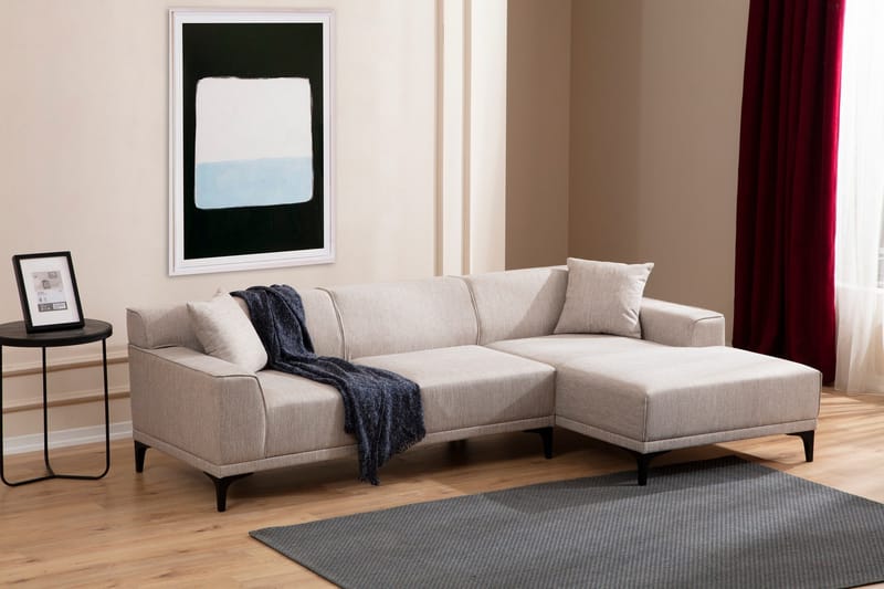 Mississauga Chaiselongsofa 3-personers - Hvid - Møbler - Sofaer - Sofa med chaiselong - 3 personers sofa med chaiselong
