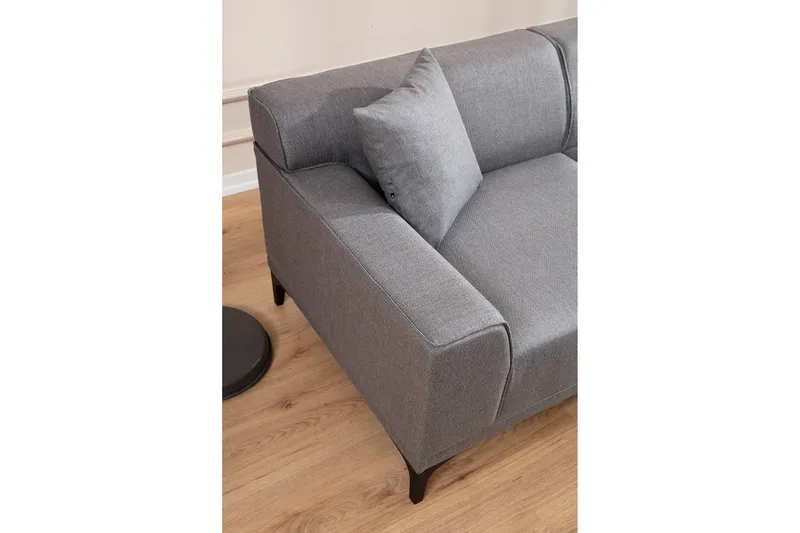 Mississauga Chaiselongsofa 3-personers - Grå - Møbler - Sofaer - Sofa med chaiselong - 3 personers sofa med chaiselong