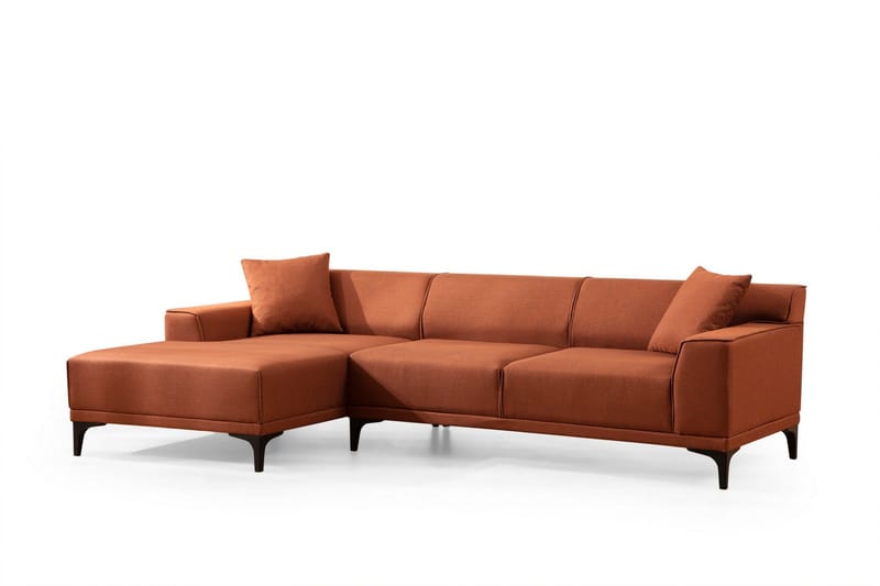 Mississauga Chaiselongsofa 3-personers - Orange - Møbler - Sofaer - Sofa med chaiselong - 3 personers sofa med chaiselong