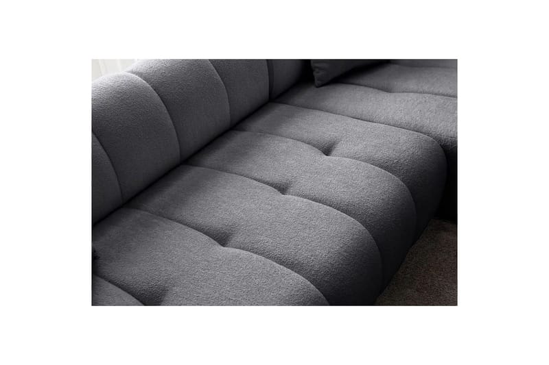 Mississauga Sofa med divan 3-personers - Mørkegrå - Møbler - Sofaer - Sofa med chaiselong