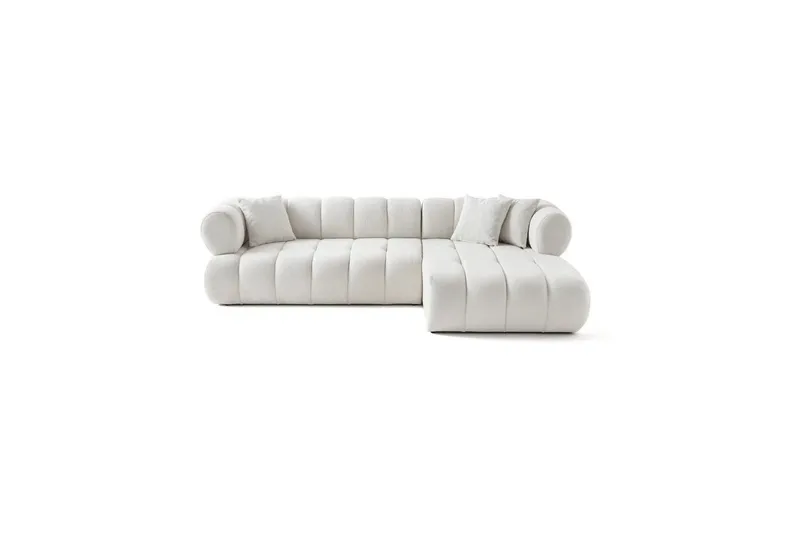 Mississauga Sofa med divan 3-personers, Hvid