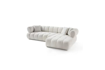 Mississauga Sofa med divan 3-personers - Hvid - Møbler - Sofaer - Sofa med chaiselong