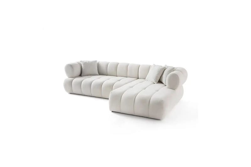 Mississauga Sofa med divan 3-personers - Hvid - Møbler - Sofaer - Sofa med chaiselong