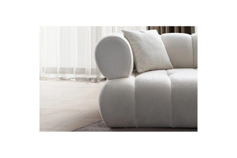 Mississauga Sofa med divan 3-personers - Hvid - Møbler - Sofaer - Sofa med chaiselong