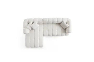 Mississauga Sofa med divan 3-personers - Hvid - Møbler - Sofaer - Sofa med chaiselong