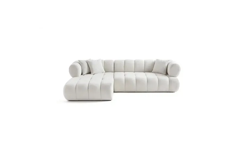 Mississauga Sofa med divan 3-personers - Hvid - Møbler - Sofaer - Sofa med chaiselong